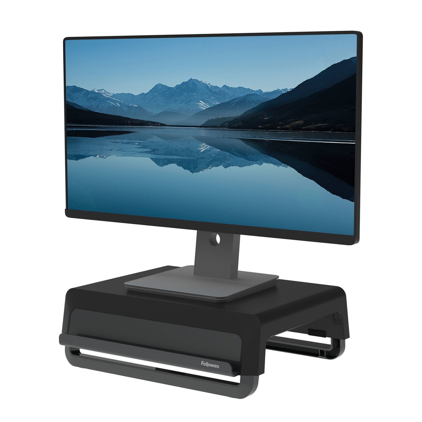 Fellowes Computer Monitor Stand with 3 Height Adjustments - Breyta Monitor Riser Mount
