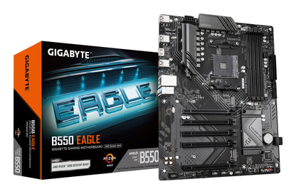 Gigabyte B550 EAGLE Motherboard - AMD Ryzen 5000 G-Series CPUs, 10+3+1 Phases VRM