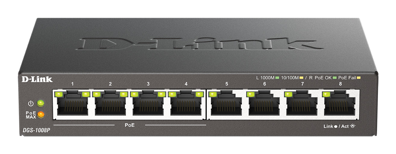 D-Link 8-Port Gigabit PoE Switch