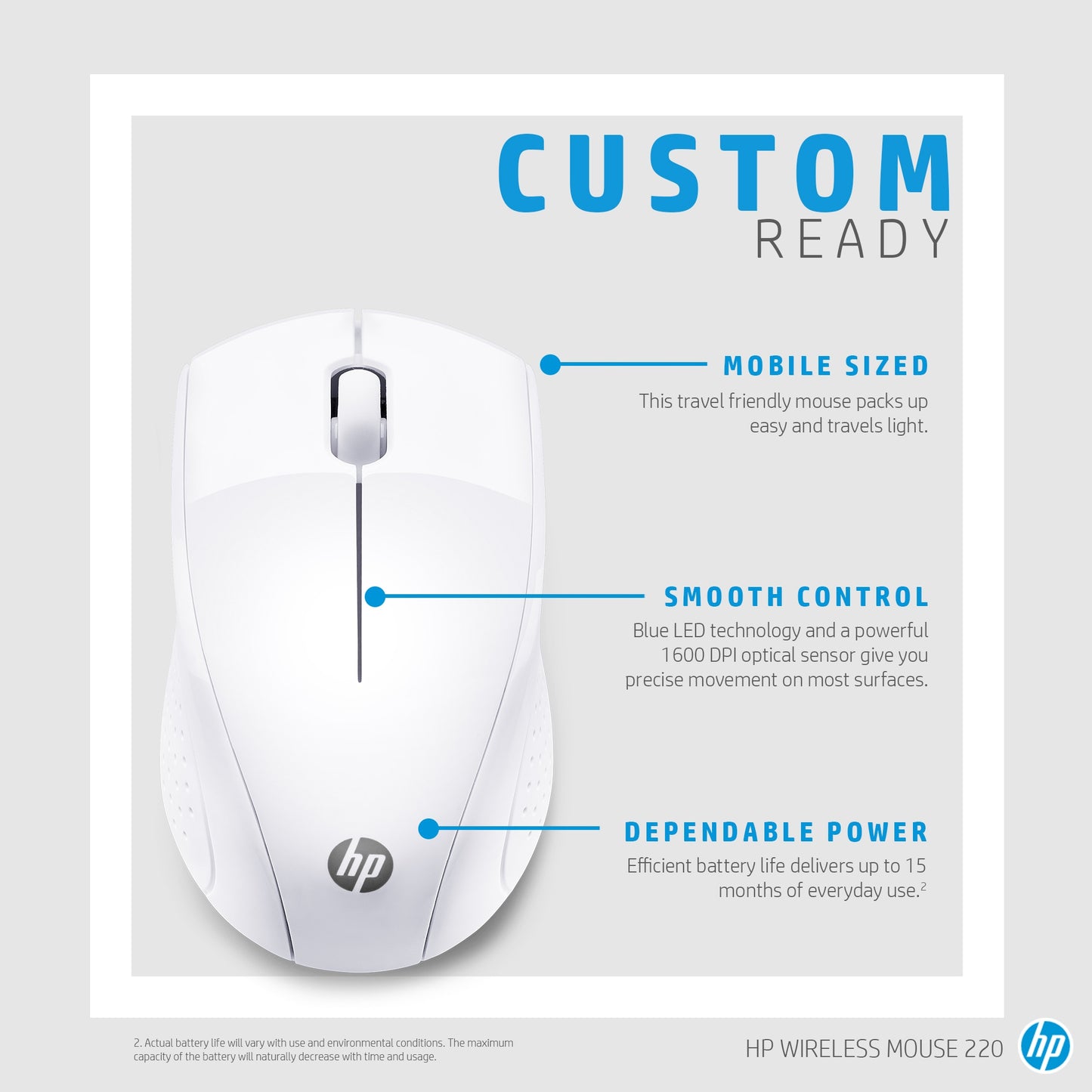 HP 220 Wireless Mouse (12AAABB)