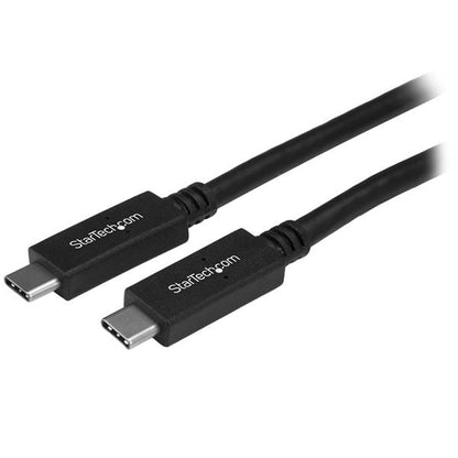 StarTech.com 1.6ft (50cm) USB-C Cable, USB 10Gbps, 60W (3A) Power Delivery, 8K 60Hz
