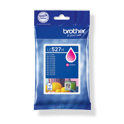 Brother LC-527M Magenta Ink Cartridge (900 pages, Brother MFC-J 4350)