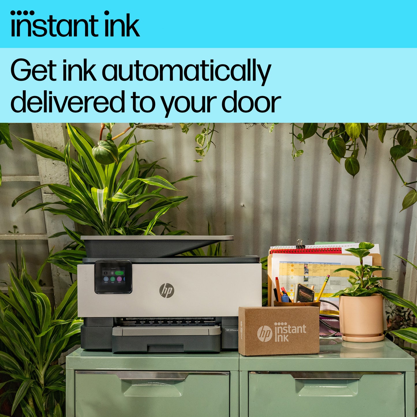 HP OfficeJet Pro 9125e Wireless All-in-One Color Printer, Instant Ink; Two-sided