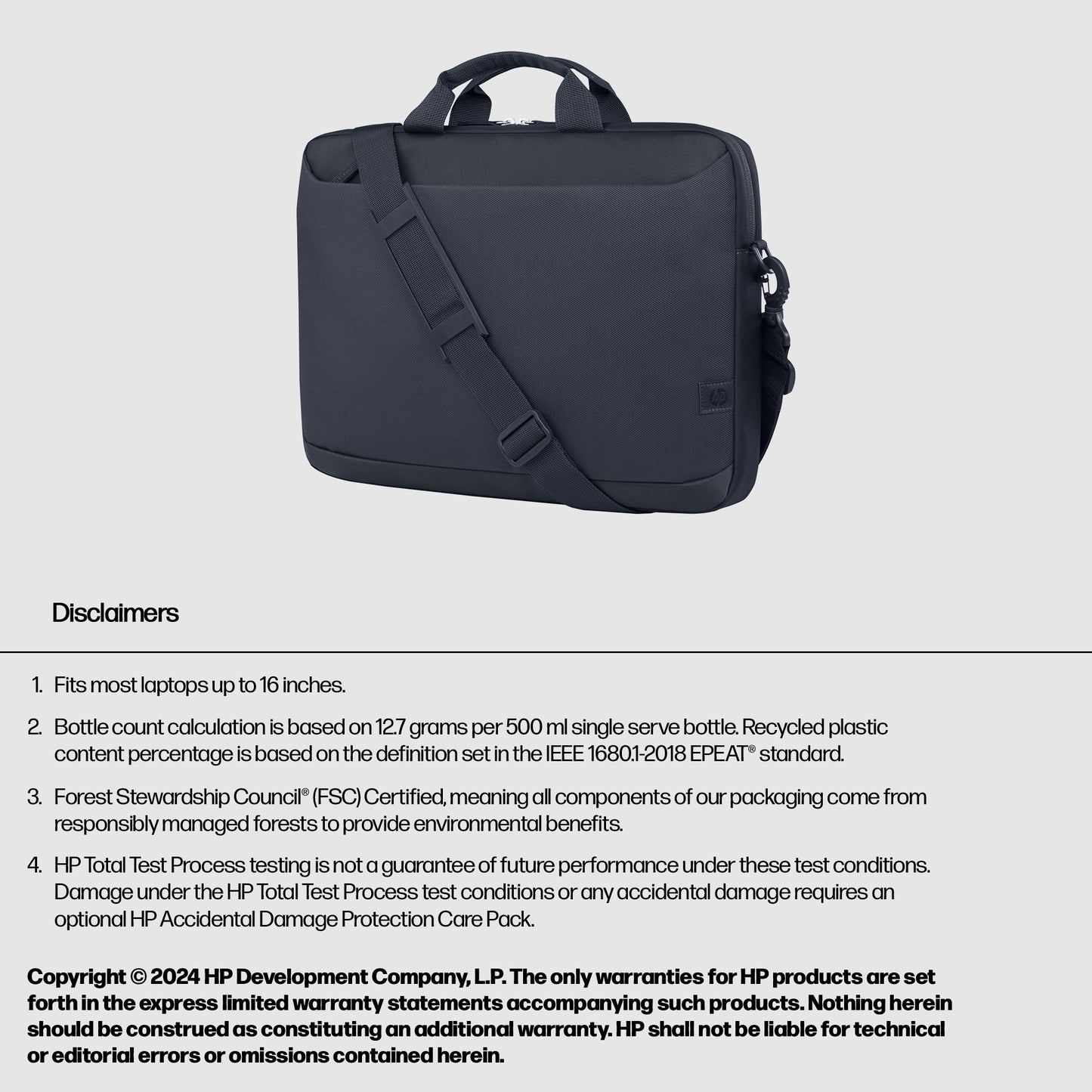 HP Everyday 16-inch Laptop Briefcase Laptop Bag