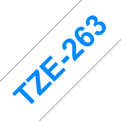 Brother TZE-263 DirectLabel blue on white Laminat 36mm x 8m for Brother P-Touch TZ Labels