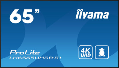 iiyama LH6565UHSB-B1 Signage Display Kiosk design 4K UHD IPS Monitor