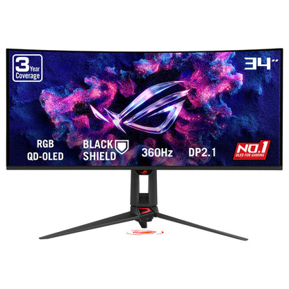 ASUS ROG Swift 34" UWQHD OLED 360Hz Curved Monitor