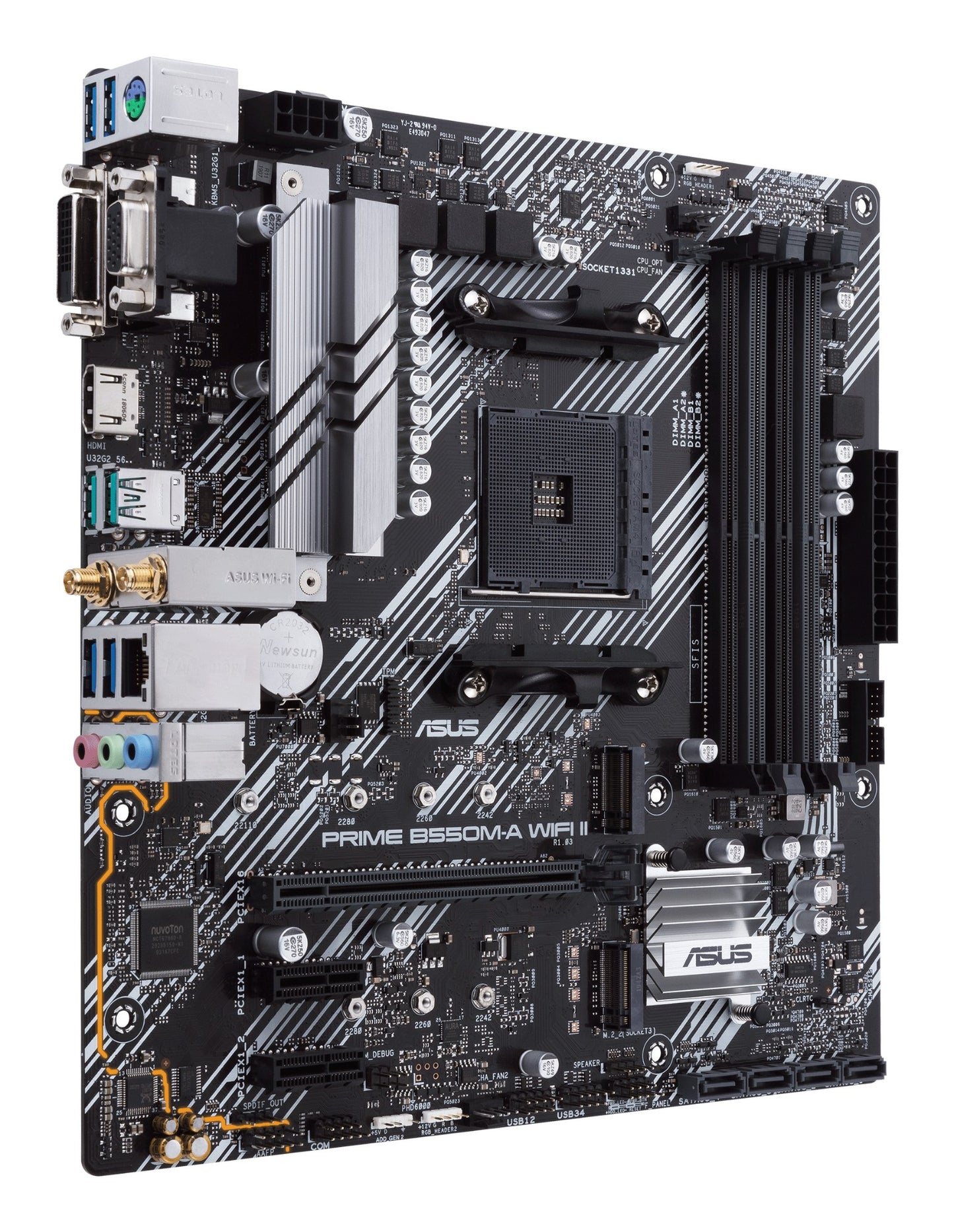 ASUS PRIME B550M-A WIFI II AMD B550 Socket AM4 micro ATX Motherboard