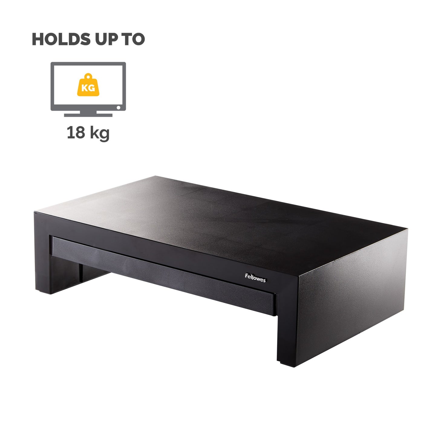 Fellowes Computer Monitor Stand with 3 Height Adjustments - Designer Suites Monitor Mount
