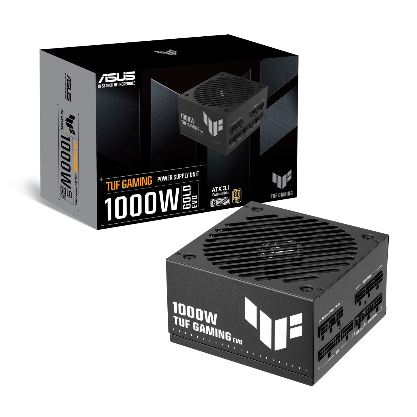 ASUS TUF Gaming 1000W Gold EVO power supply unit 20+4 pin ATX ATX Black