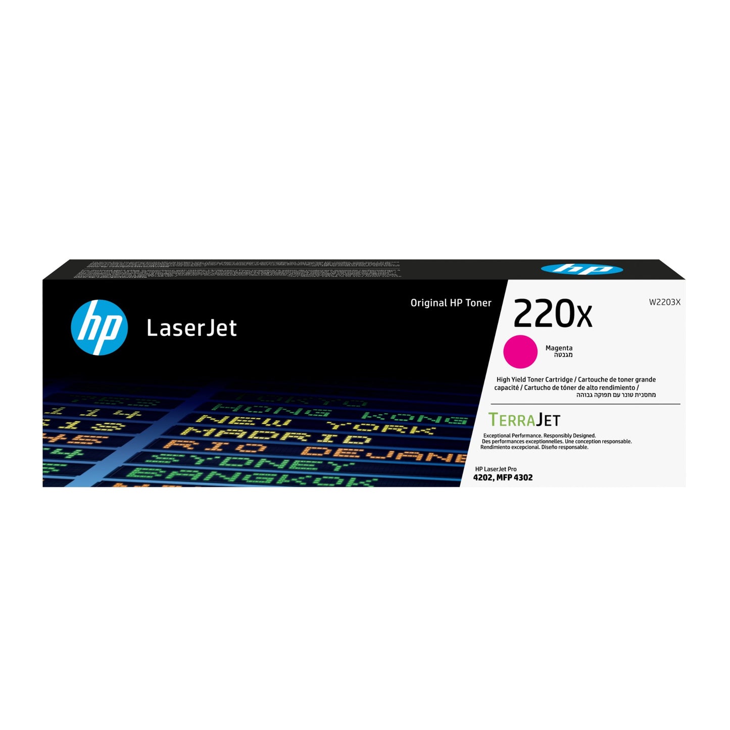 HP W2203X/220X Magenta Toner Cartridge (5.5K pages)