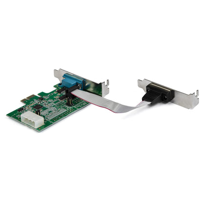 StarTech.com 2-port PCI Express RS232 Serial Adapter Card - PCIe RS232 Serial Host Hub (2S953LP)