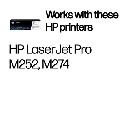 HP CF401A/201A Cyan Toner Cartridge (1.33K pages, HP Pro M 252)