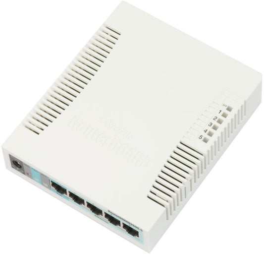 Mikrotik RB260GS Gigabit Ethernet (10/100/1000) Power over Ethernet (PoE) White Networking