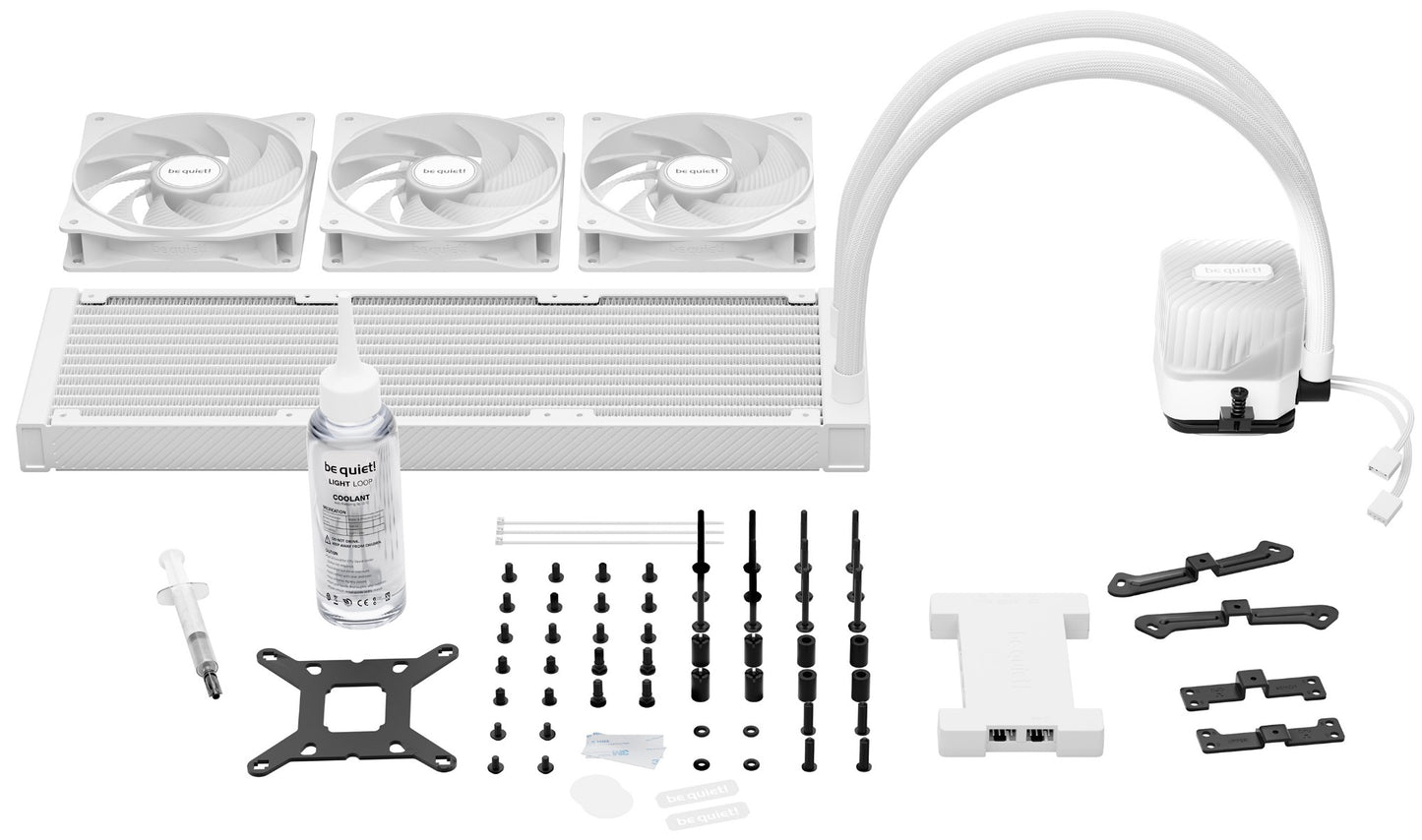 be quiet! LIGHT LOOP 360mm White Processor All-in-one liquid cooler 12 cm 1 pc(s) Cooling