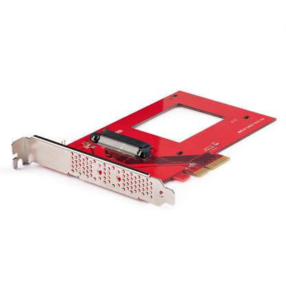 StarTech.com U.3 to PCIe Adapter Card, PCIe 4.0 x4 Adapter For 2.5" U.3 NVMe SSDs Hub