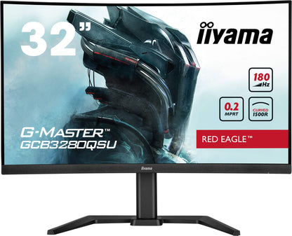 iiyama G-MASTER GCB3280QSU-B2 31.5" QHD VA 180Hz Curved Monitor