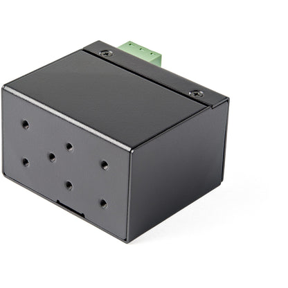 StarTech.com PoE+ Industrial Fiber to Ethernet Media Converter 30W - SFP to RJ45 - Singlemode/Multimode Fiber to Copper Gigabit Ethernet - Mini/Compact Size - IP-30/ -40 to +75C - TAA Networking