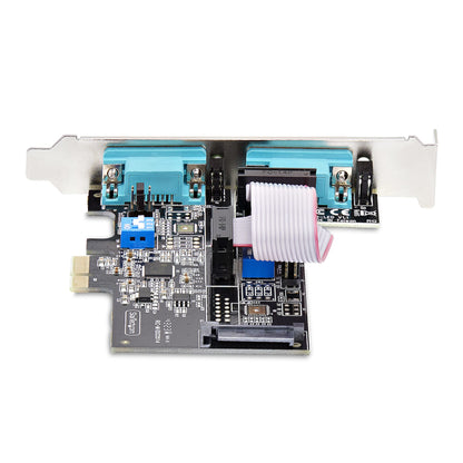StarTech.com 2-Port Serial PCIe Card, Dual-Port PCI Express to RS232/RS422/RS485 Hub