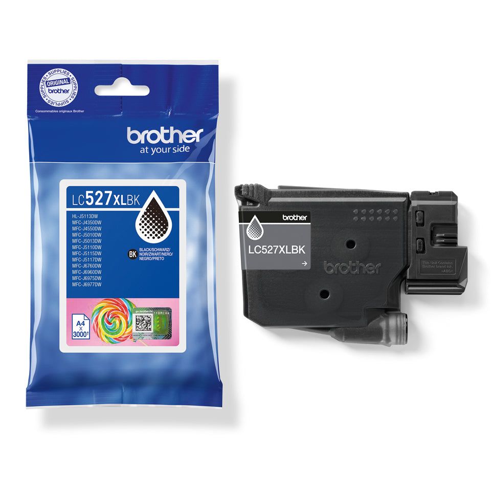 Brother LC-527XLBK Black Ink Cartridge (3.5K pages)
