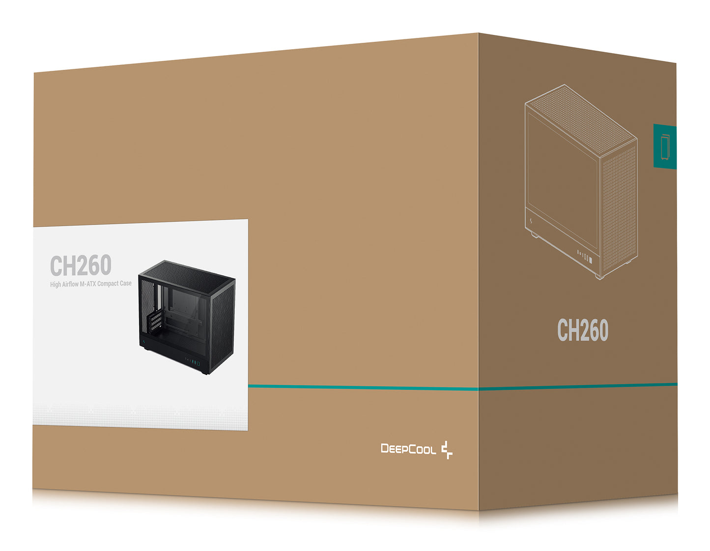 DeepCool CH260 Micro Tower Black PC Case