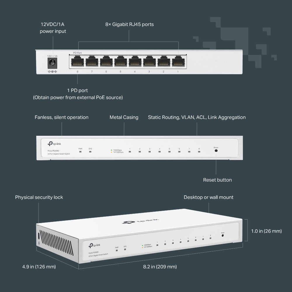 TP-LINK Festa FS308G Networking