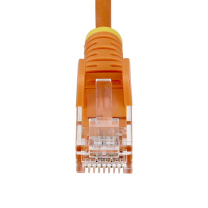 StarTech.com 15m Orange Slim CAT6 Ethernet Cable, Snagless, 100W PoE, UTP, LSZH