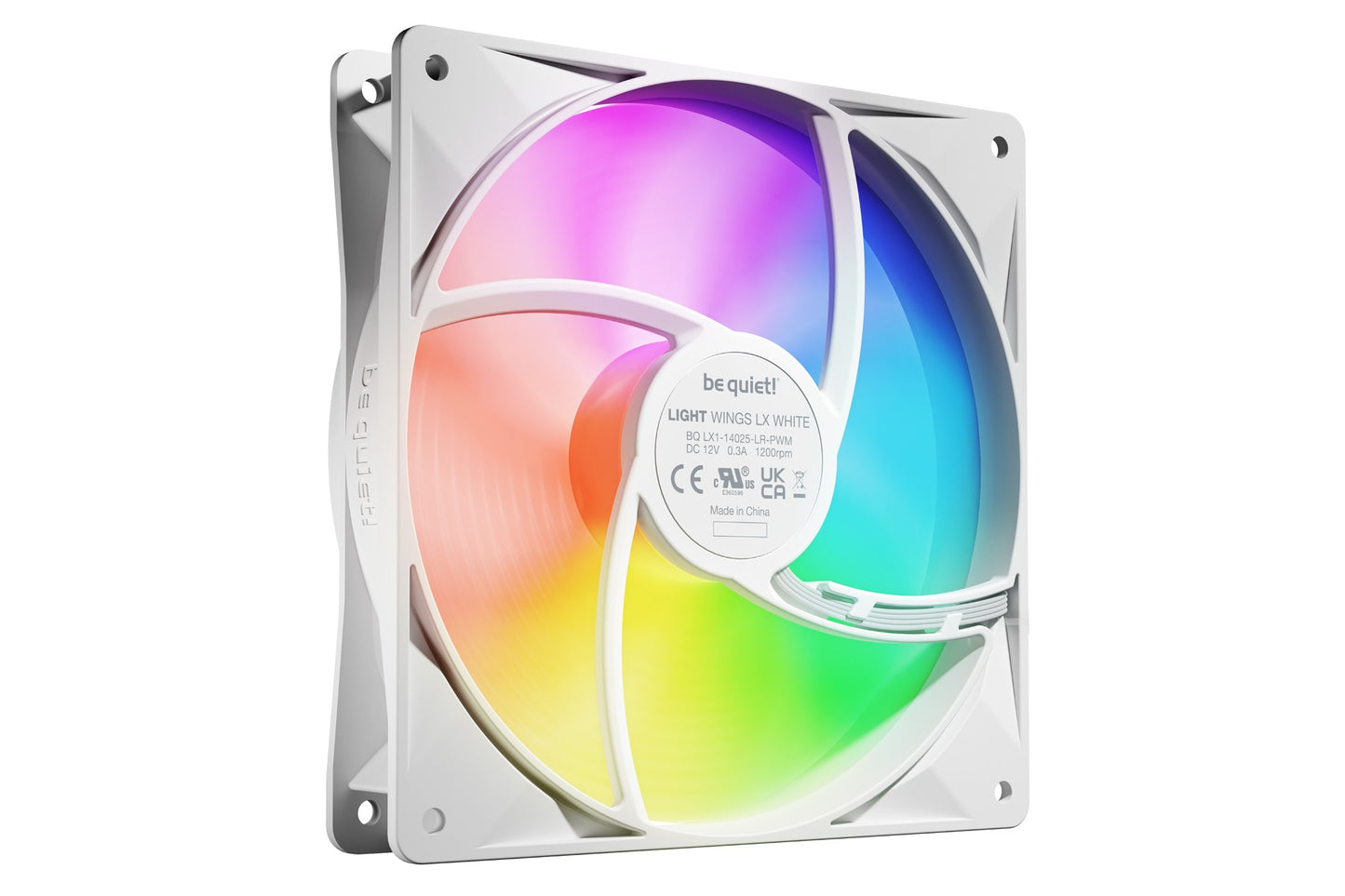 be quiet! LIGHT WINGS LX 140mm PWM 3-Pack White Computer case Fan 14 cm 3 pc(s) Cooling