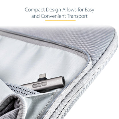 StarTech.com USB C Audio & Charge Adapter - USB-C Audio Adapter w/ USB-C Audio Hub