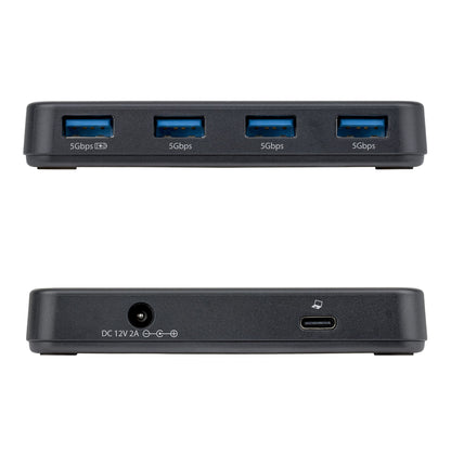 StarTech.com 4-Port USB-A Hub, 5Gbps, Self-Powered, 2-in-1 USB-C and USB-A Host