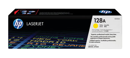 HP CE322A/128A Yellow Toner Cartridge (1.3K pages, HP LJ Pro CP 1525)