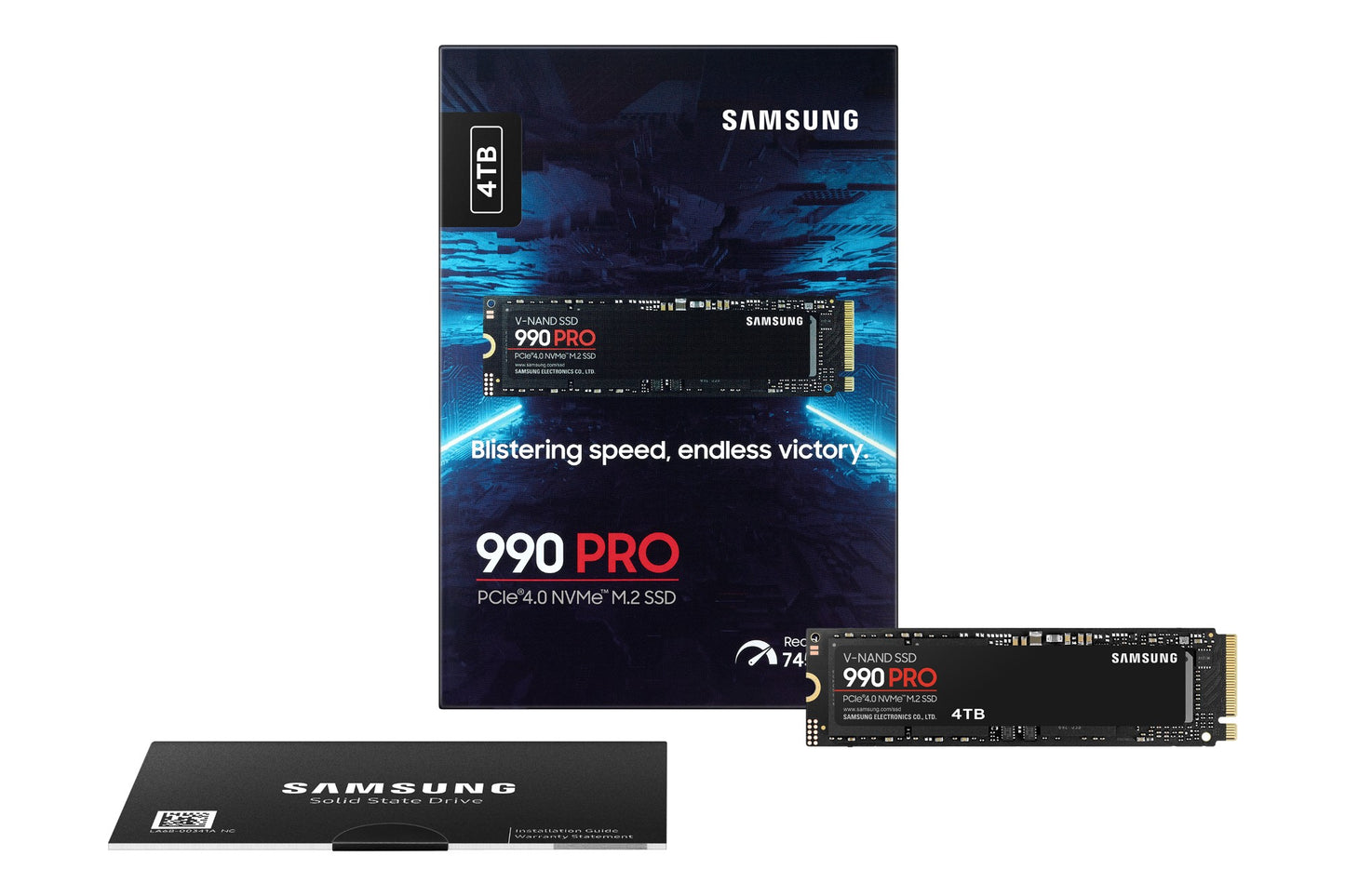 Samsung MZ-V9P4T0BW 4TB M.2 NVMe PCIe Gen4 SSD