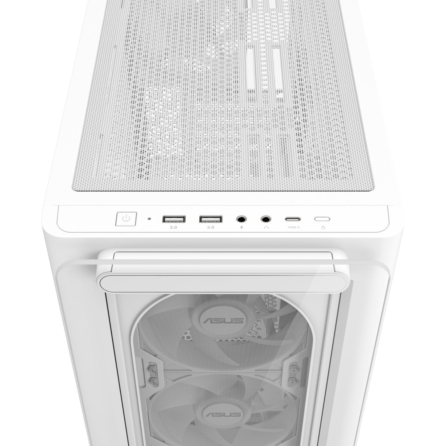 ASUS A23 PLUS TG ARGB WHITE Micro Tower PC Case