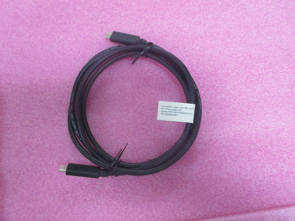 HP L42425-001 USB cable USB 3.2 Gen 1 (3.1 Gen 1) 1.8 m USB C Black