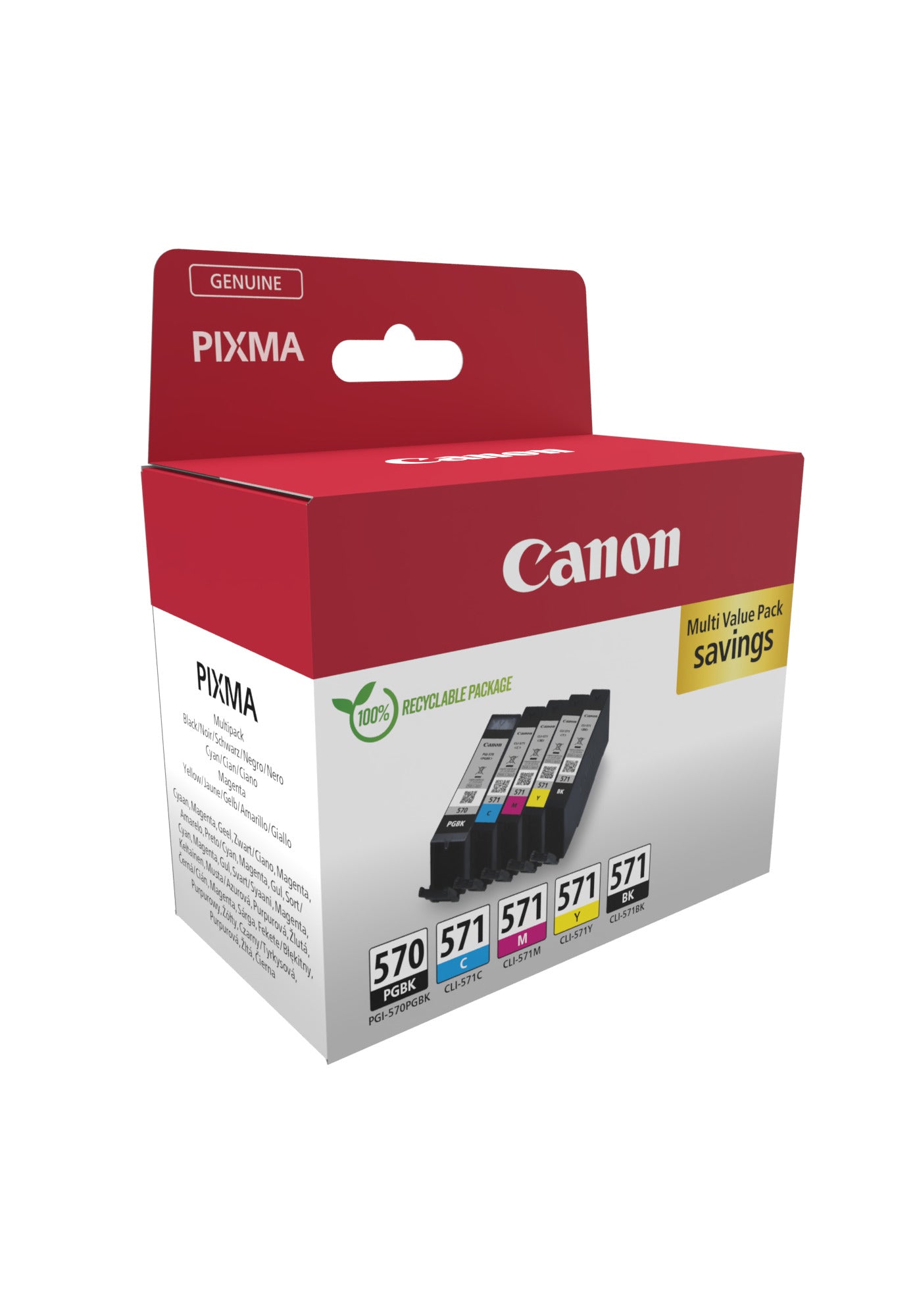 Canon 0372C006/PGI-570CLI-571 Ink Cartridge