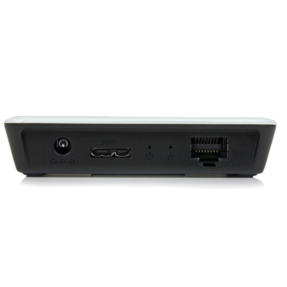 StarTech.com USB 3.0 to Gigabit Ethernet NIC Network Adapter with 3 Port Hub - White