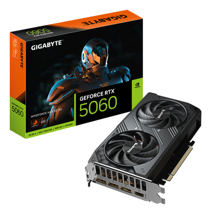 Gigabyte WINDFORCE MAX GeForce RTX 5060 8GB GDDR7 OC Graphics Card