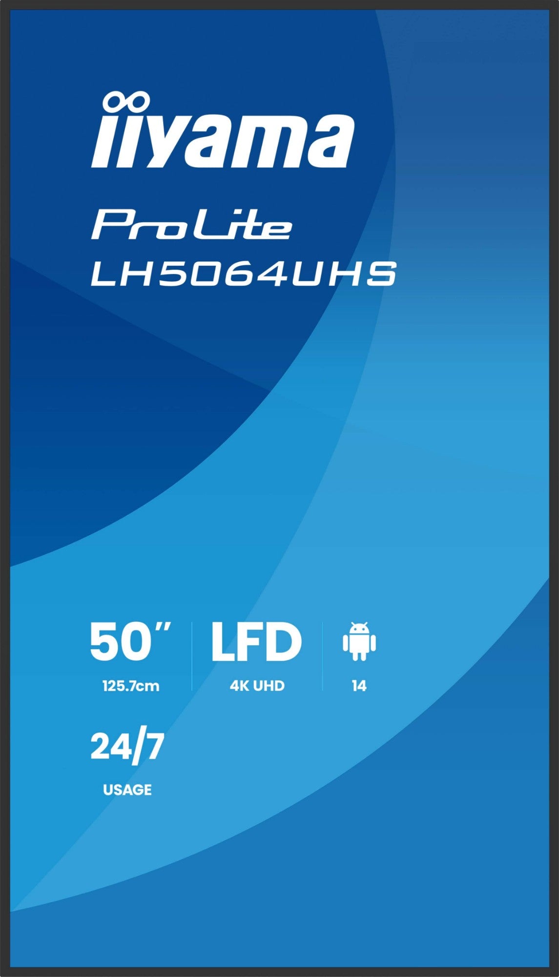 iiyama LH5064UHS-B1AG Signage Display Digital signage flat panel 50" 4K UHD IPS Monitor
