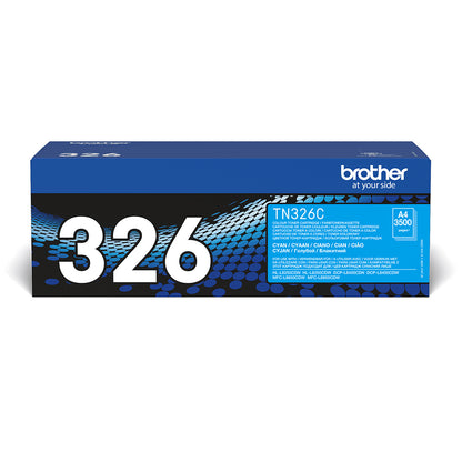 Brother TN-326C Cyan Toner Cartridge (3.5K pages)