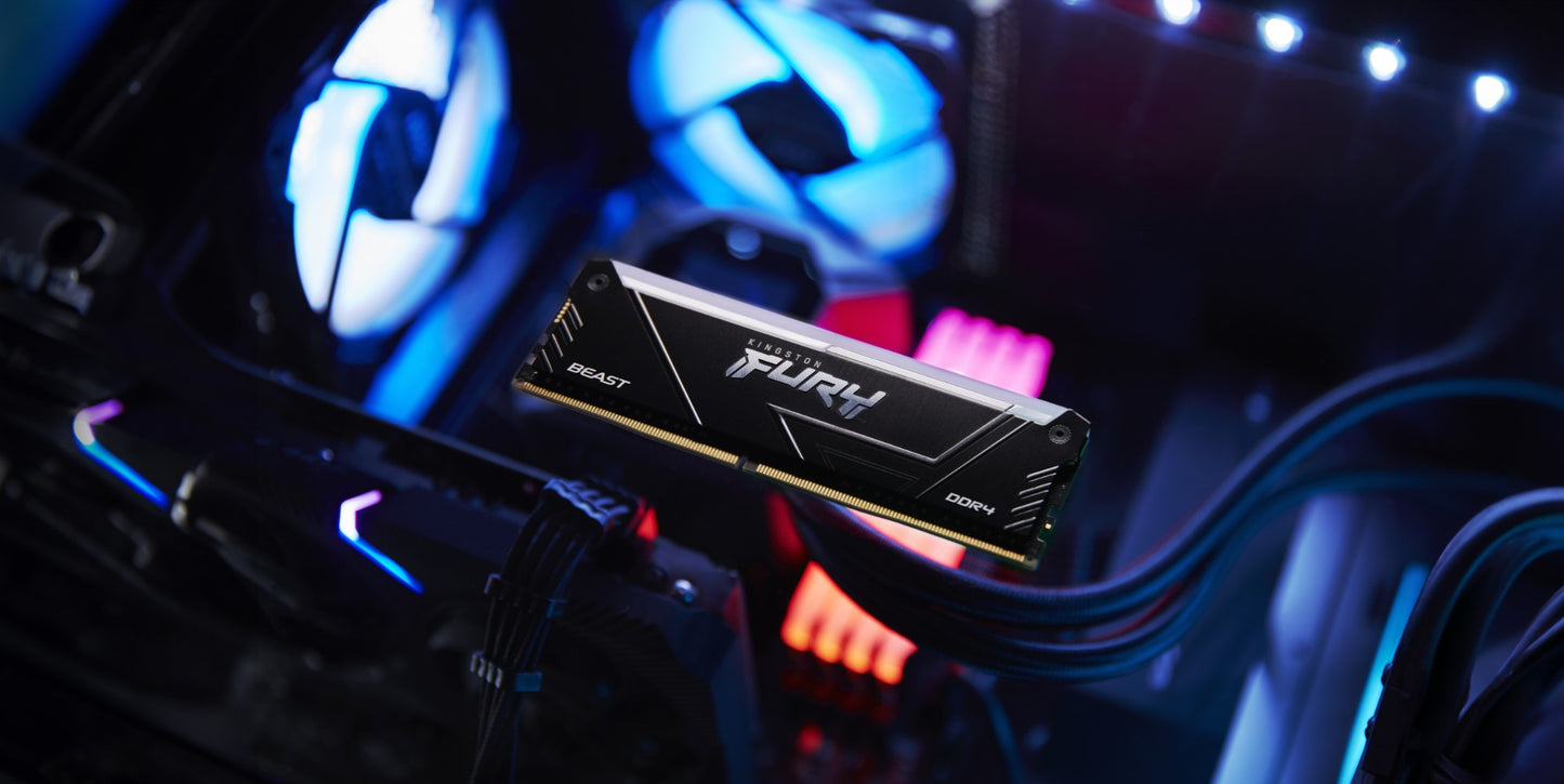 Kingston Technology FURY Beast 16GB DDR4 3200MT/s CL16 Desktop RAM (B2AK216)