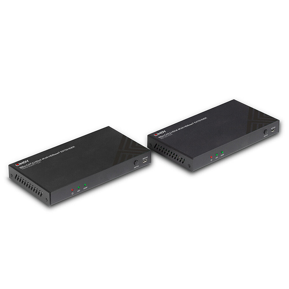 Lindy 100m Cat.6 HDMI 4K60, Audio, IR and RS-232 HDBaseT Extender KVM Switch