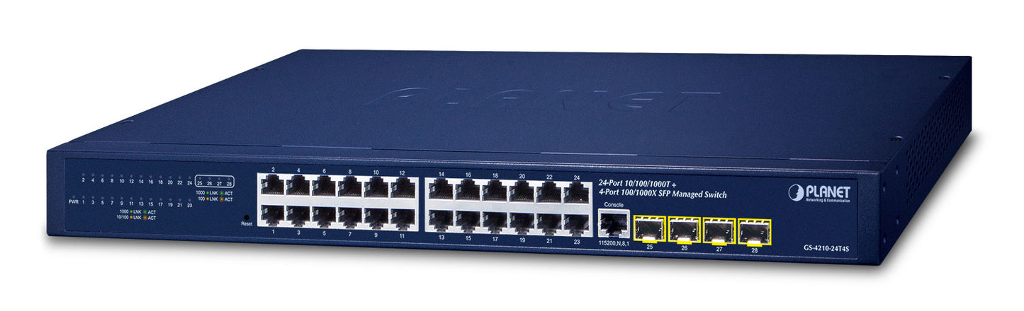 Planet IPv4/IPv6, 24-Port Switch