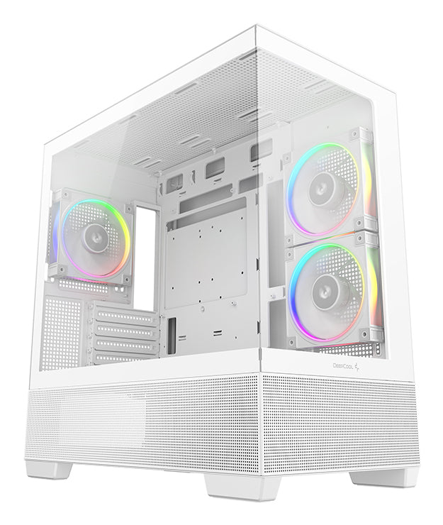 DeepCool CG380 3F WH Midi Tower White PC Case