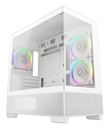 DeepCool CG380 3F WH Midi Tower White PC Case