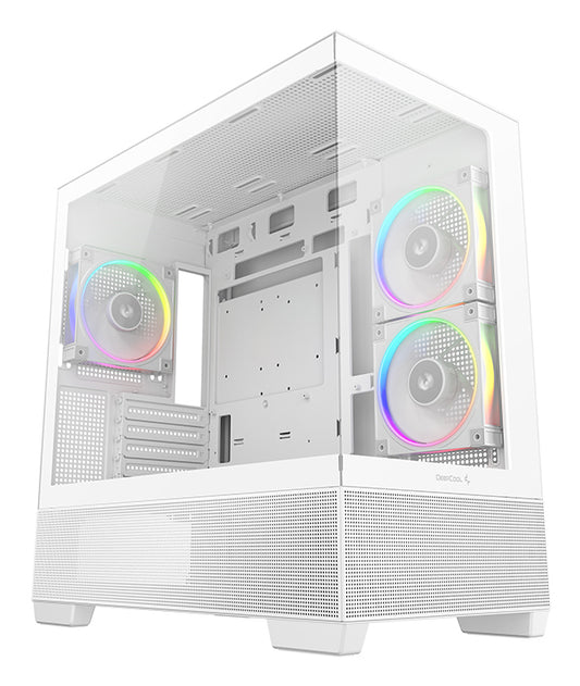 DeepCool CG380 3F WH Midi Tower White PC Case