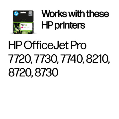 HP F6U17AE/953XL Magenta Ink Cartridge (1.45K pages)