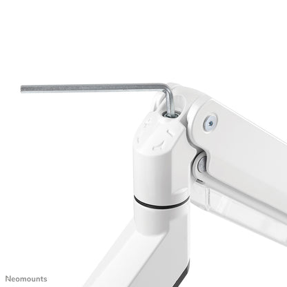 Neomounts NM-D775DXWHITE Monitor arm 10-32" - gas spring - Topfix - 180°-stop
