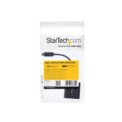 StarTech.com USB C to DVI Adapter - Black - 1920x1200 - USB Type C Video Converter Hub