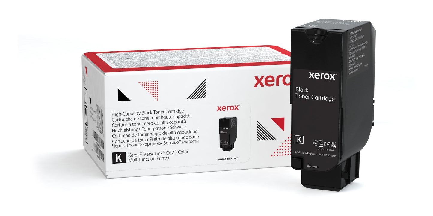 Xerox 006R04636 Black Toner Cartridge (25K pages, Xerox VersaLink C 625)