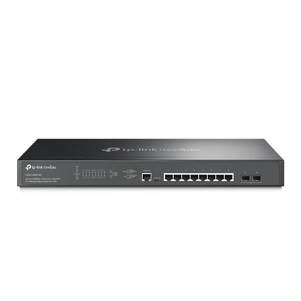 TP-LINK Omada 8-Port 2.5GBASE-T and 2-Port 10GE SFP+ L2+ Switch PoE